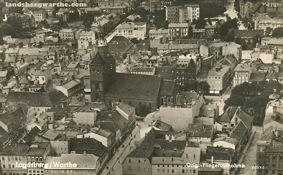 aerial photograph gorzow landsberg