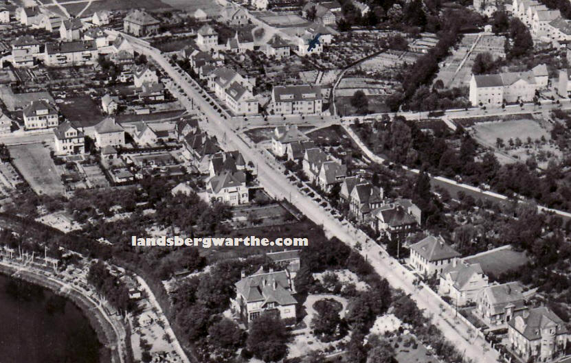 aerial photograph landsberg warthe